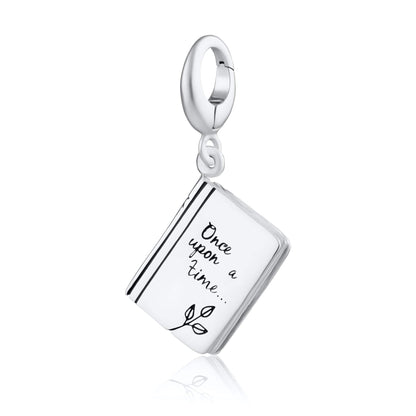 Silver Story Book Charm | Story Charms by Lily Charmed