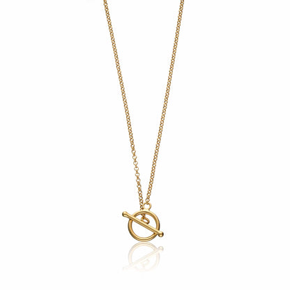 Gold T-Bar Charm Collector Necklace | Lily Charmed