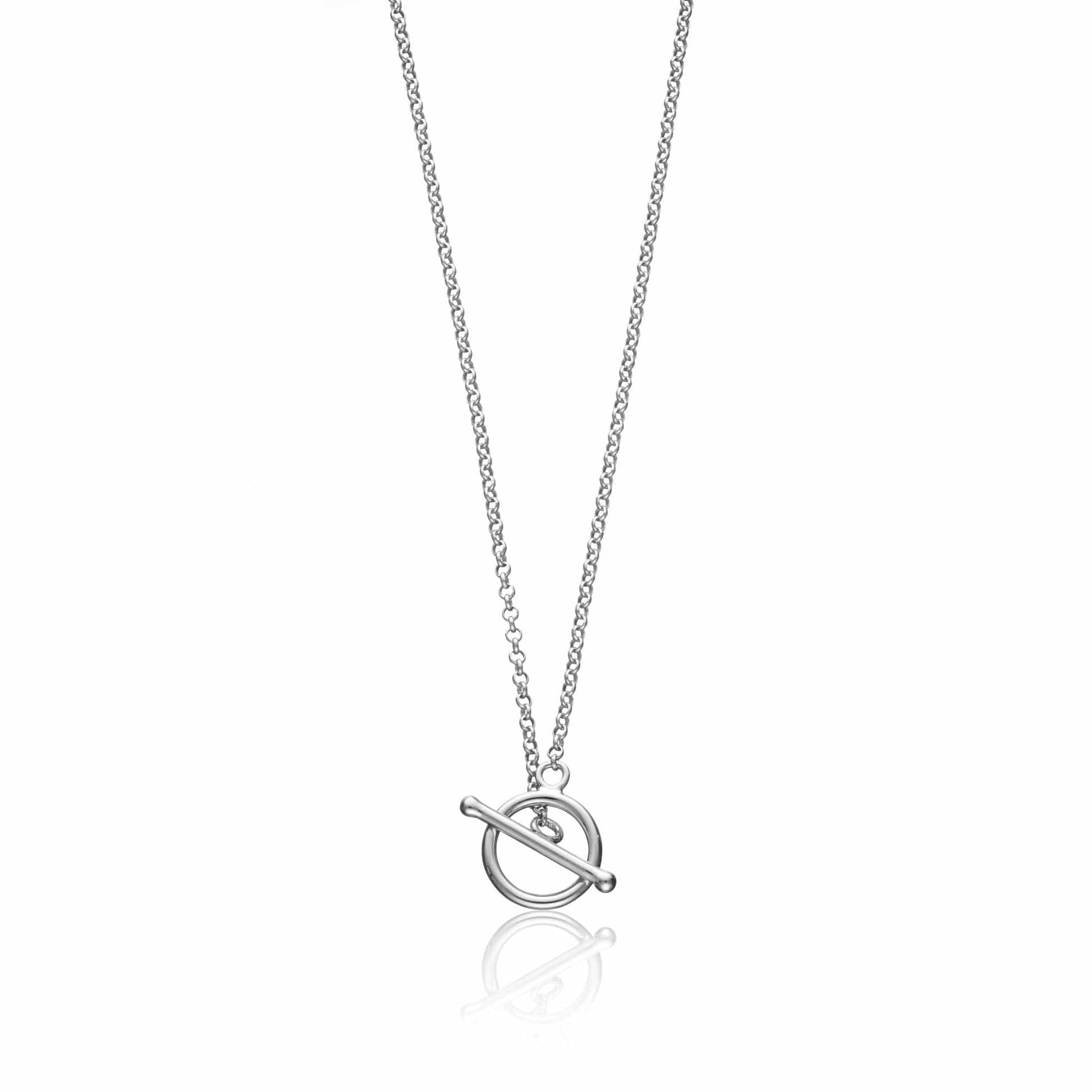 Silver T-Bar Charm Collector Necklace | Lily Charmed