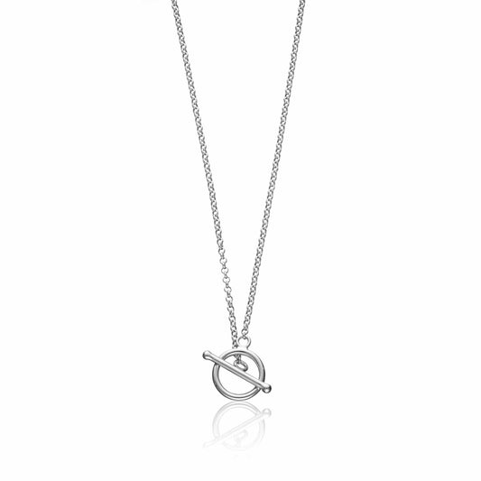 Silver T-Bar Charm Collector Necklace | Lily Charmed