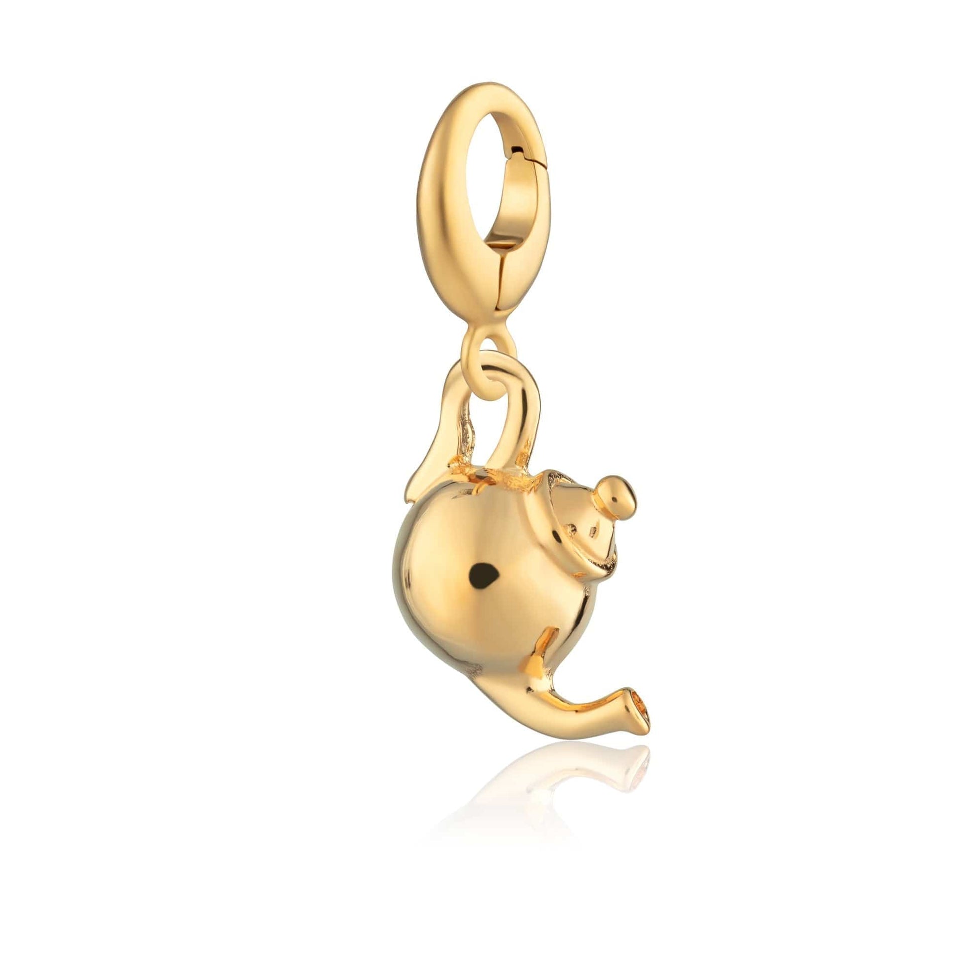 Gold Plated Teapot Charm - Lily Charmed