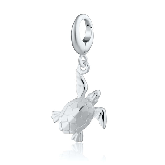 Silver Turtle Charm | Silver Charms by Lily Charmed