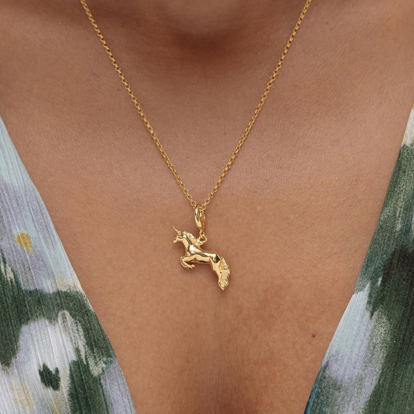 Gold Plated Unicorn Charm - Lily Charmed