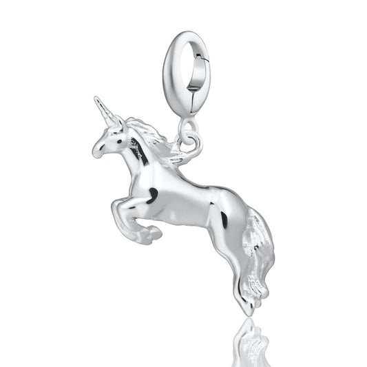 Silver Unicorn Charm - Lily Charmed