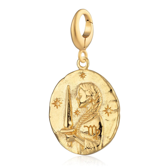 Gold Plated Virgo Zodiac Charm