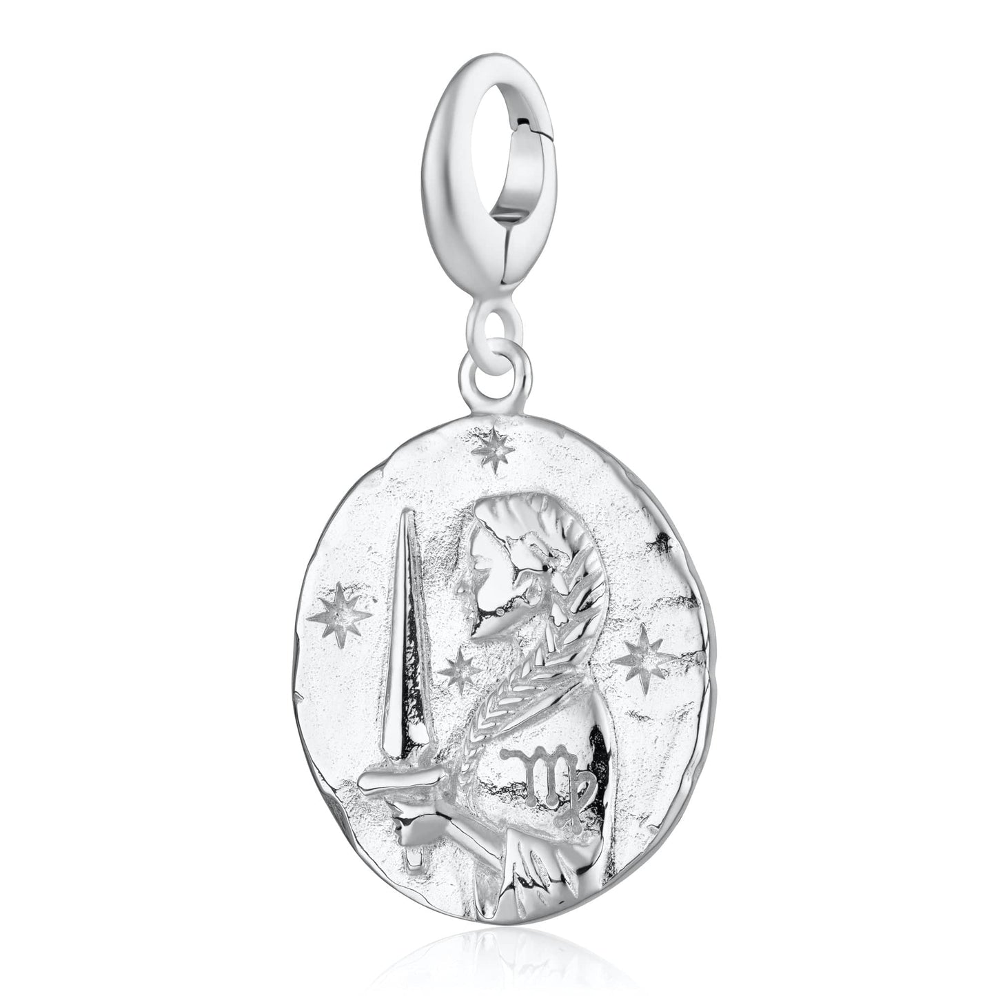 Silver Virgo Zodiac Charm - Lily Charmed