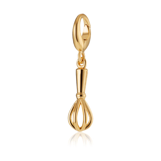 Gold Plated Whisk Charm