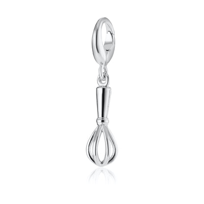 Silver Whisk Charm