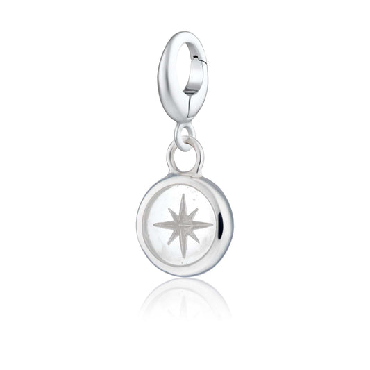 Silver White Star Resin Capture Charm | Celestial Charm | Lily Charmed